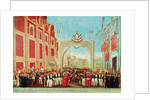 Solemn and Peaceful Entry of the Army of the Three Guarantees into Mexico City on September 27, 1821 by Mexican School