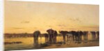 African Elephants, 1867 by Charles Emile de Tournemine