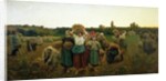 Calling in the Gleaners, 1859 by Jules Breton