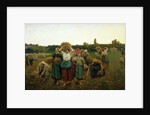 Calling in the Gleaners, 1859 by Jules Breton