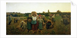 Calling in the Gleaners, 1859 by Jules Breton