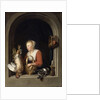 The Dutch Housewife or, The Woman Hanging a Cockerel in the Window, 1650 by Gerrit or Gerard Dou