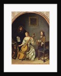 The Bass Viol Lesson by Caspar Netscher