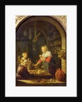 The Village Grocer, 1647 by Gerrit or Gerard Dou