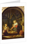 The Village Grocer, 1647 by Gerrit or Gerard Dou