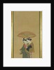 Two Lovers under an Umbrella by Toyonobu Ishikawa