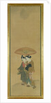 Two Lovers under an Umbrella by Toyonobu Ishikawa