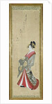 Portrait of a young courtesan by Japanese School