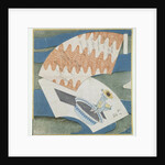 Fans floating on a stream by Toyota Hokkei