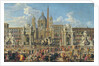 Preparation For the Firework Display Held at Piazza Navona, Rome, to Celebrate the Birth of the Dauphin, 1729 by Giovanni Paolo Pannini or Panini