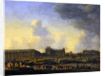 View of the river Seine, the Louvre and the Palais Bourbon, c.1655 by Reinier Zeeman