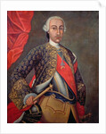 Charles III in armour and wearing the Order of the Golden Fleece by Spanish School