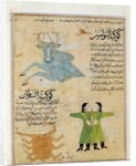 Ms E-7 fol.23a The Constellations of the Bull, the Twins and the Crab by Islamic School