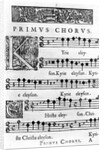 Opening page of the Mass for Double Choir by Nicolas Forme, printed in Paris by Pierre Ballard in 1638 by French School