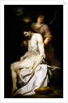 The dead Christ supported by an angel by Alonso Cano