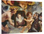 The Medici Cycle: Henri IV Receiving the Portrait of Marie de Medici 1621-25 by Peter Paul Rubens