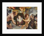 The Medici Cycle: Henri IV Receiving the Portrait of Marie de Medici 1621-25 by Peter Paul Rubens