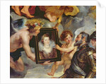 The Medici Cycle: Henri IV Receiving the Portrait of Marie de Medici 1621-25 by Peter Paul Rubens