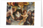 The Medici Cycle: Henri IV Receiving the Portrait of Marie de Medici 1621-25 by Peter Paul Rubens