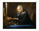 Abbe Jean-Jacques Huber, 1742 by Maurice Quentin de la Tour