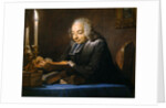 Abbe Jean-Jacques Huber, 1742 by Maurice Quentin de la Tour