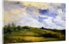 Landscape and clouds by Louis Antoine Leon Riesener