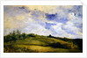 Landscape and clouds by Louis Antoine Leon Riesener