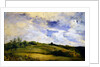 Landscape and clouds by Louis Antoine Leon Riesener