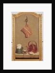 Still Life with meat, kettle, cup, sugar loaf and sugar lumps by Jean-Baptiste Oudry