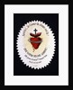 Devotional Image of the Heart of Jesus offering an Indulgence of 100 days by French School