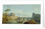 The Bridge and Castle Sant'Angelo, 1745 by Claude Joseph Vernet