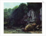 The Stream from the Black Cavern by Gustave Courbet