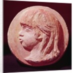 Medallion Portrait of Claude Renoir by Pierre Auguste Renoir