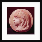 Medallion Portrait of Claude Renoir by Pierre Auguste Renoir