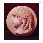 Medallion Portrait of Claude Renoir by Pierre Auguste Renoir