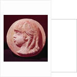 Medallion Portrait of Claude Renoir by Pierre Auguste Renoir