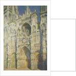 Rouen Cathedral, Full Sun, Blue Harmony and Gold, 1894 by Claude Monet