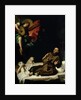 St. Francis comforted by an Angel Musician by Francisco Ribalta