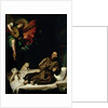 St. Francis comforted by an Angel Musician by Francisco Ribalta
