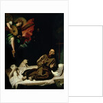 St. Francis comforted by an Angel Musician by Francisco Ribalta