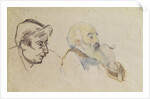 Portrait of Pissarro by Gauguin and Portrait of Gauguin by Pissarro by P. & Pissarro C. Gauguin
