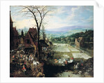 Market and Bleaching Ground, 1620-22 by Joos or Josse de The Younger Momper
