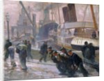 Liverpool Dockers at Dawn, 1903 by Victor Francois Tardieu