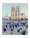 Le Quai St. Michel and Notre Dame, 1901 by Maximilien Luce
