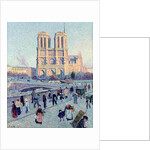 Le Quai St. Michel and Notre Dame, 1901 by Maximilien Luce