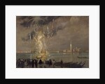Fireworks over the Lagoon, c.1914 by Italico Brass
