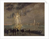 Fireworks over the Lagoon, c.1914 by Italico Brass