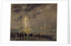 Fireworks over the Lagoon, c.1914 by Italico Brass