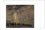 Fireworks over the Lagoon, c.1914 by Italico Brass