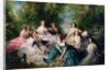 Empress Eugenie Surrounded by her Ladies-in-Waiting, 1855 by Franz Xaver Winterhalter